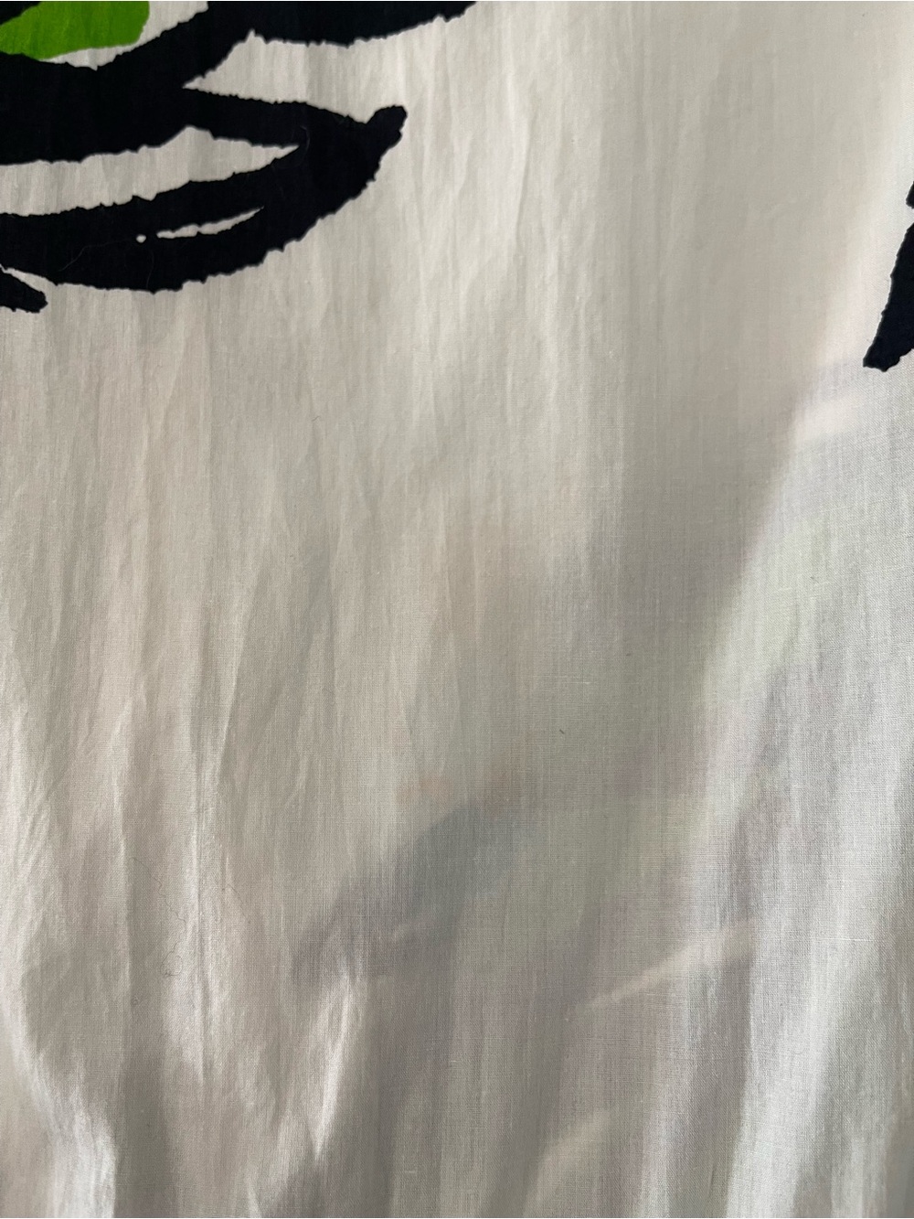 Y2K VTG 2006 Diane Von Furstenberg White Midi Dress with Green Floral Print - Picture 6 of 12